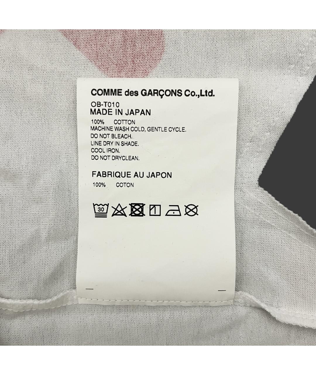 COMME DES GARÇONS Белая хлопковая футболка, фото 7