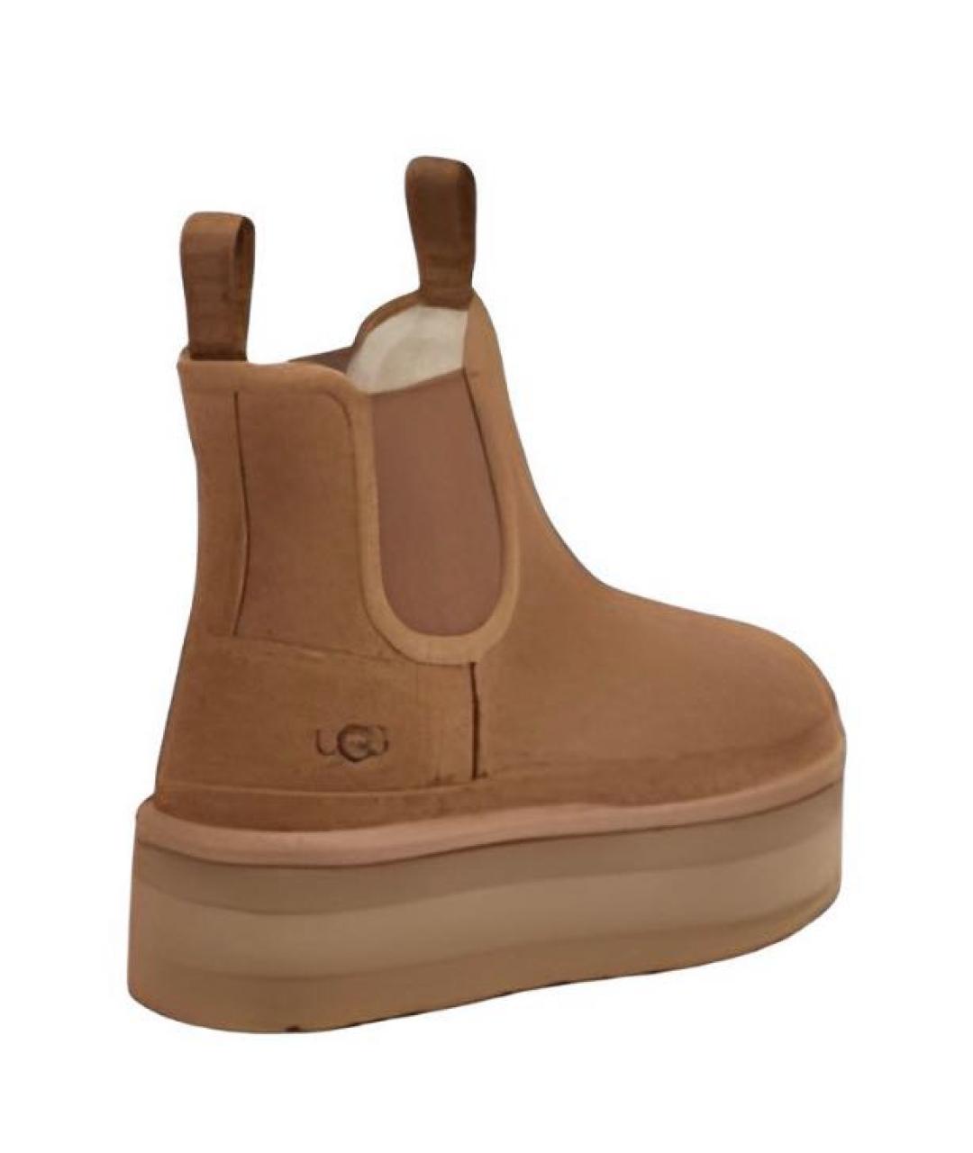 UGG AUSTRALIA Коричневые замшевые ботинки, фото 3