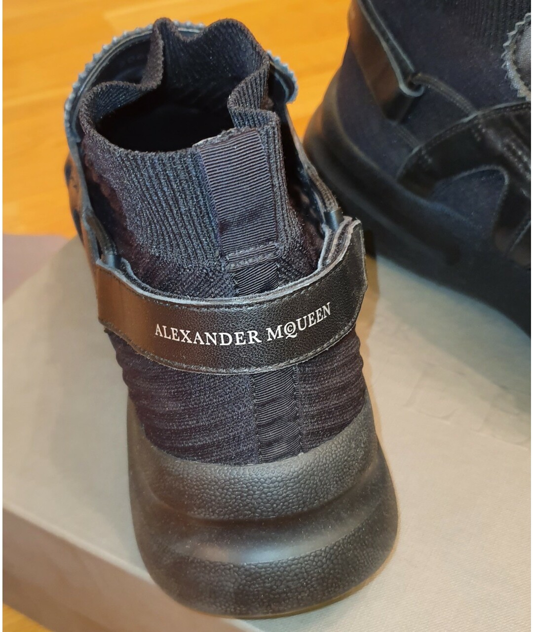ALEXANDER MCQUEEN Черные низкие кроссовки / кеды, фото 4