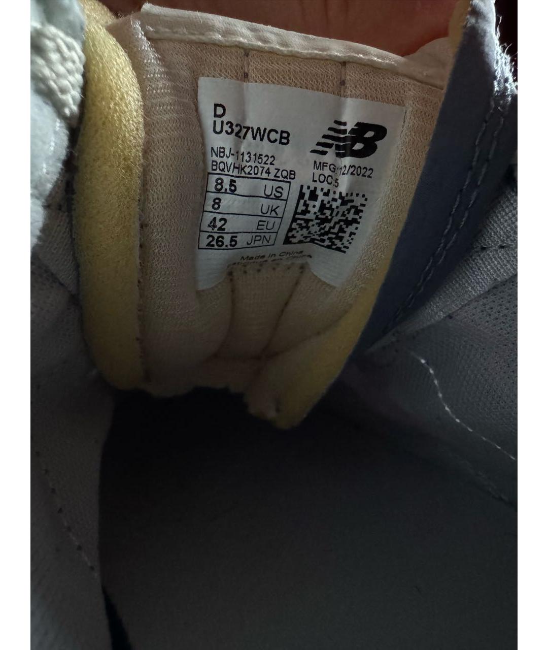 NEW BALANCE Синие текстильные низкие кроссовки / кеды, фото 5