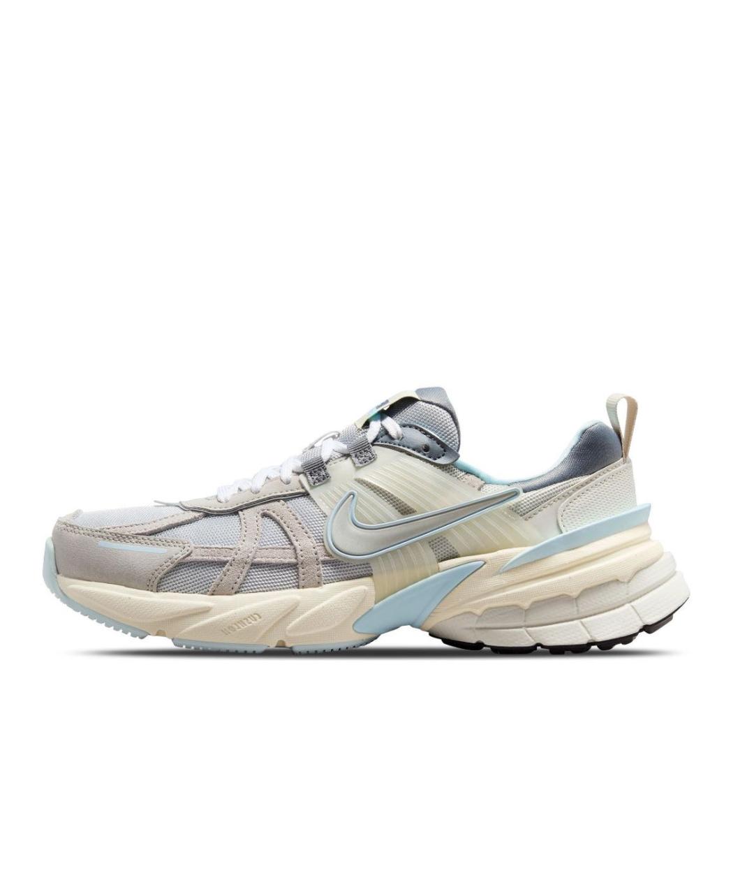 NIKE Серые текстильные низкие кроссовки / кеды, фото 4