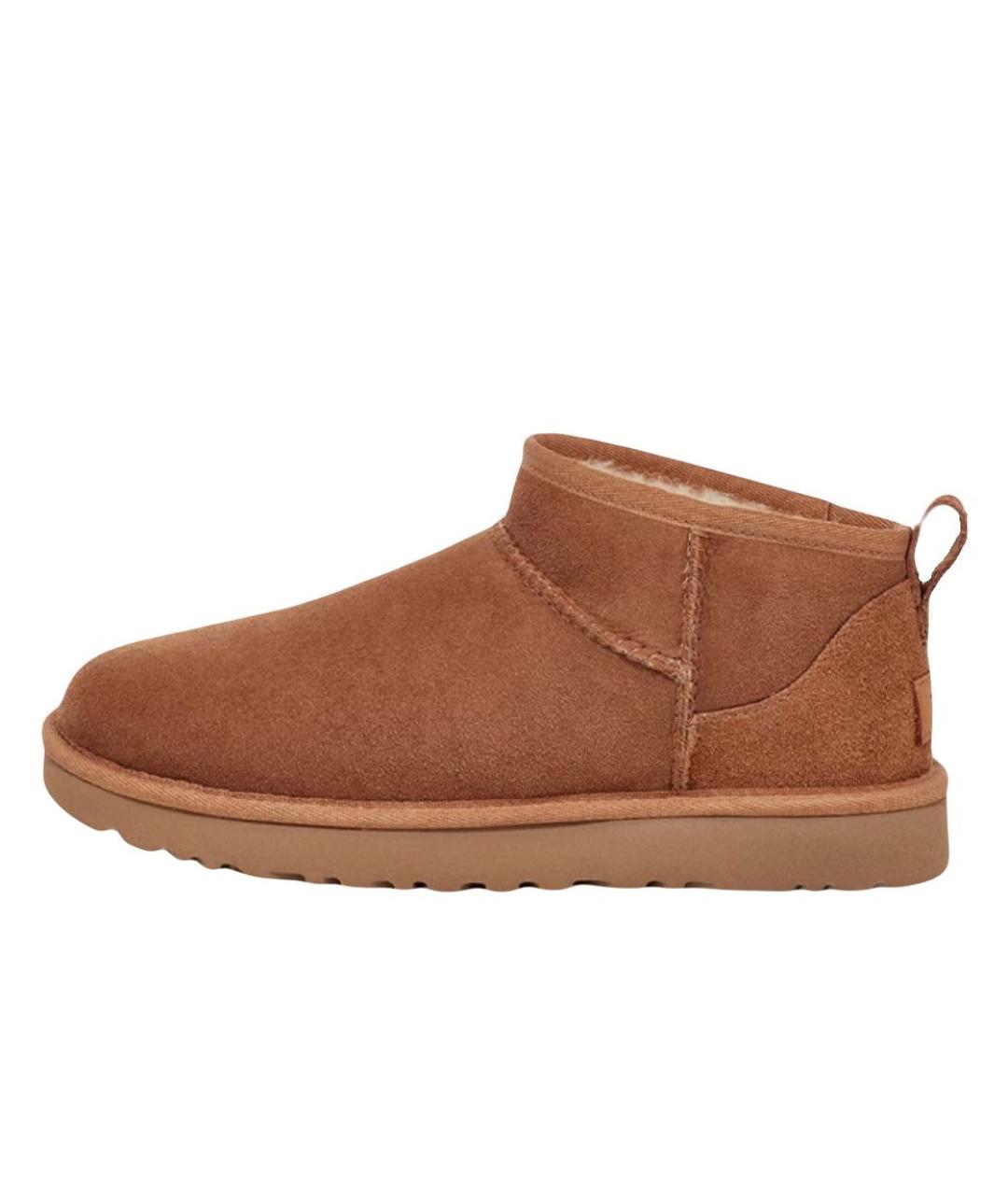 UGG AUSTRALIA Горчичные замшевые ботинки, фото 4