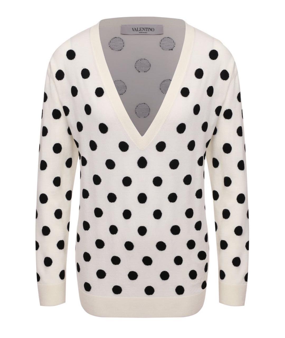 VALENTINO Белый шерстяной джемпер / свитер, фото 1