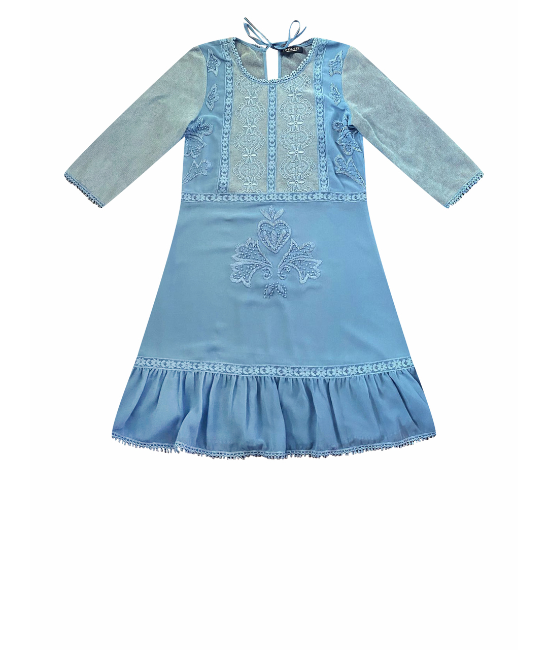 TWIN-SET Голубое повседневное платье, фото 1
