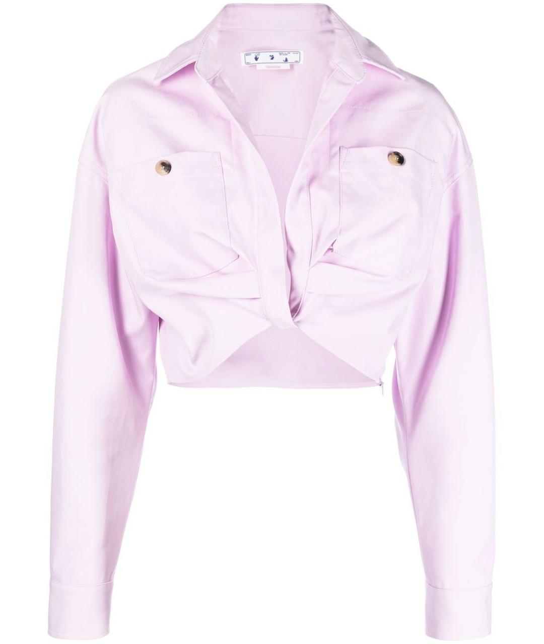 OFF-WHITE Розовая хлопковая куртка, фото 1