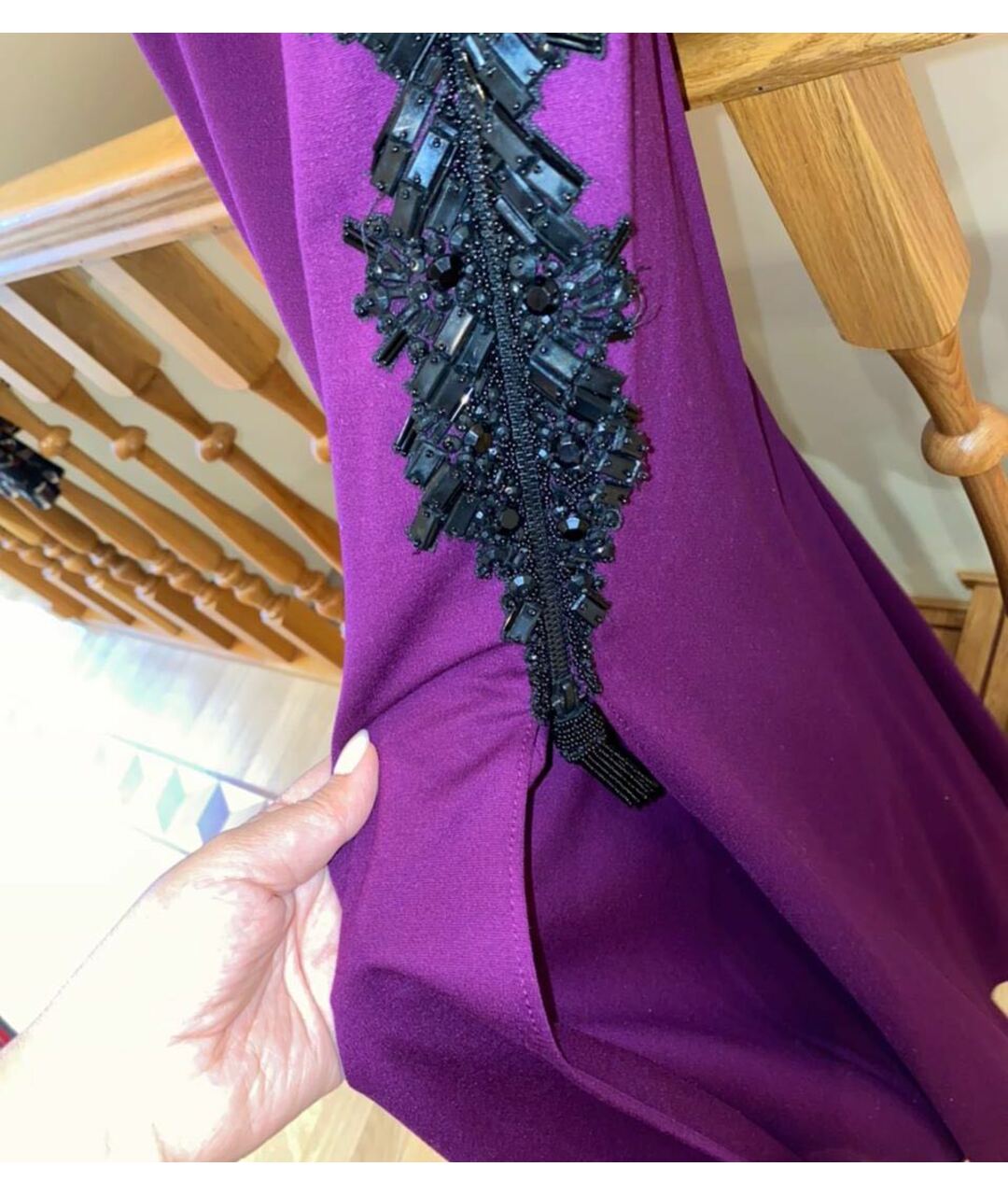 ESCADA Фиолетовое вискозное вечернее платье, фото 2