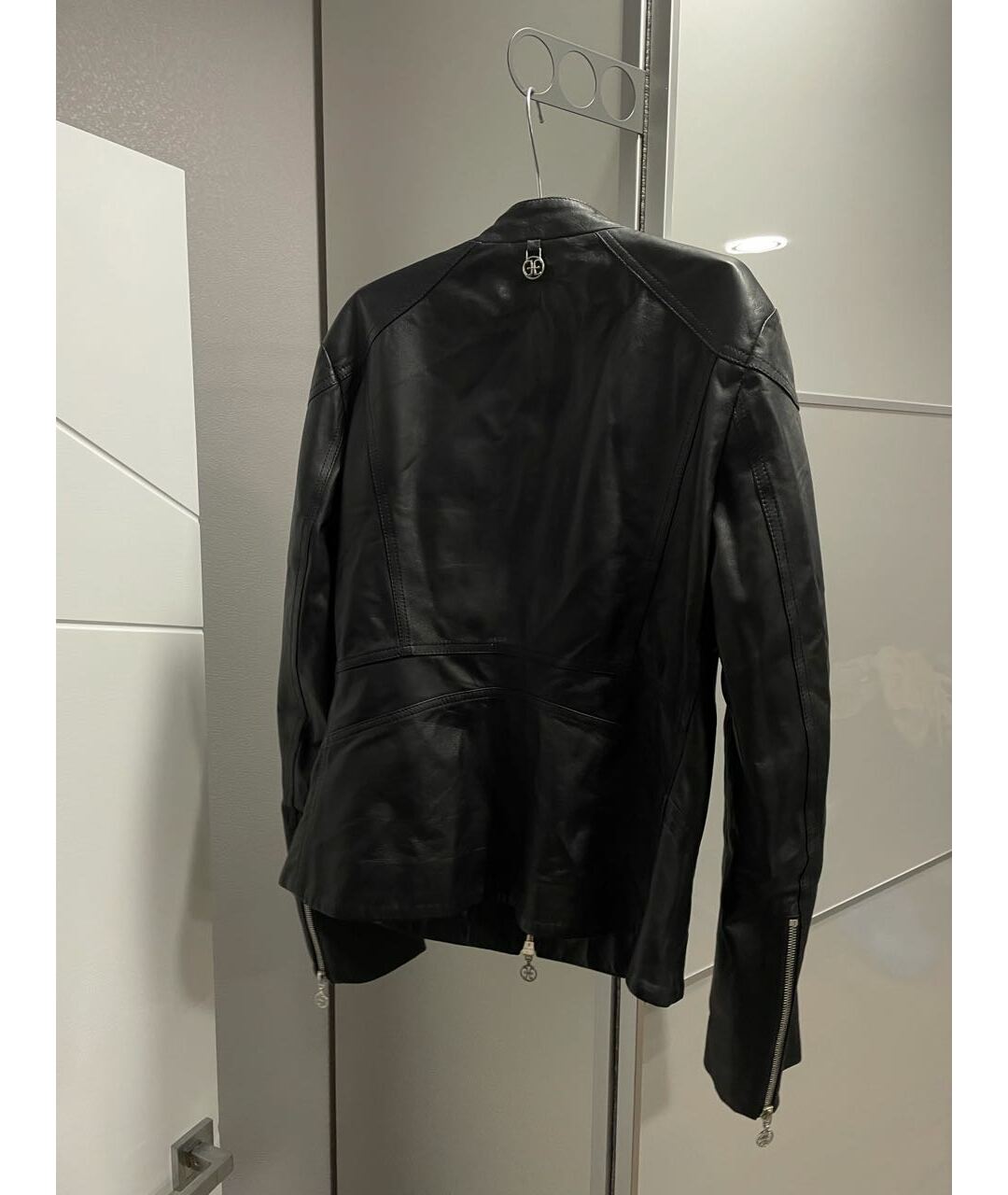 FABI Черная кожаная куртка, фото 2