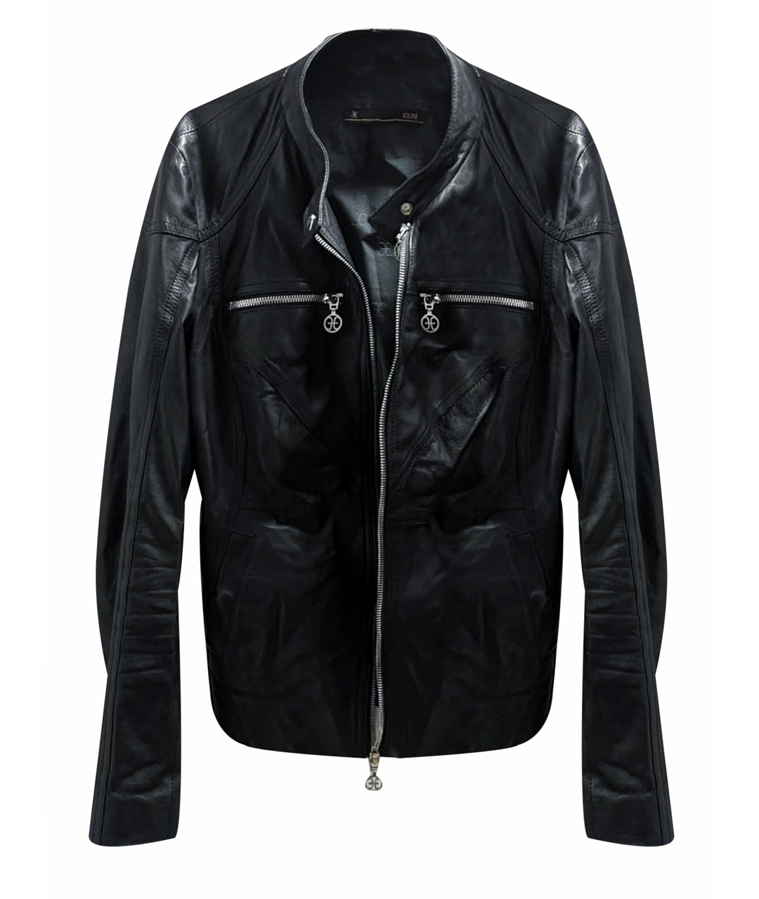 FABI Черная кожаная куртка, фото 1