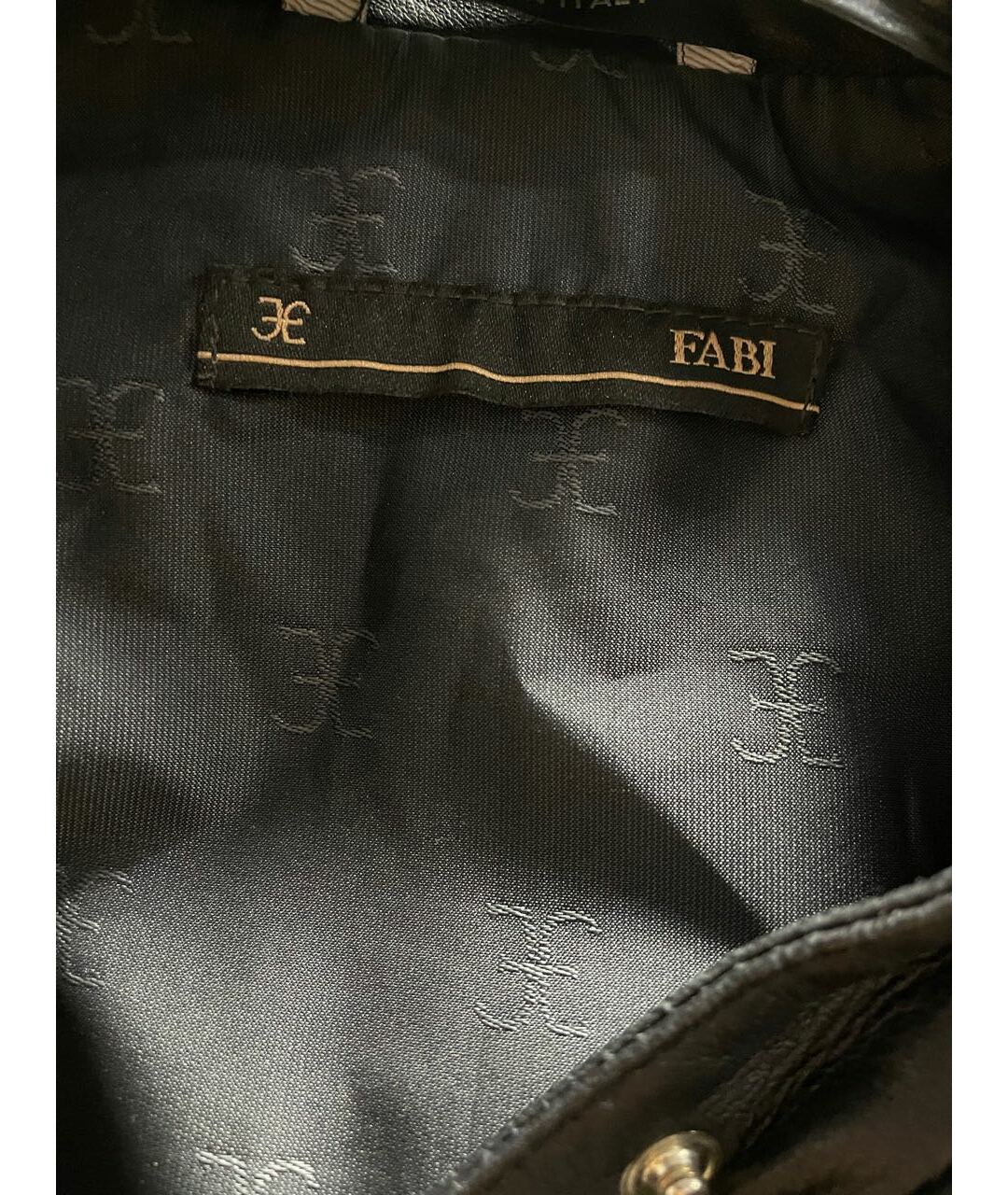 FABI Черная кожаная куртка, фото 3