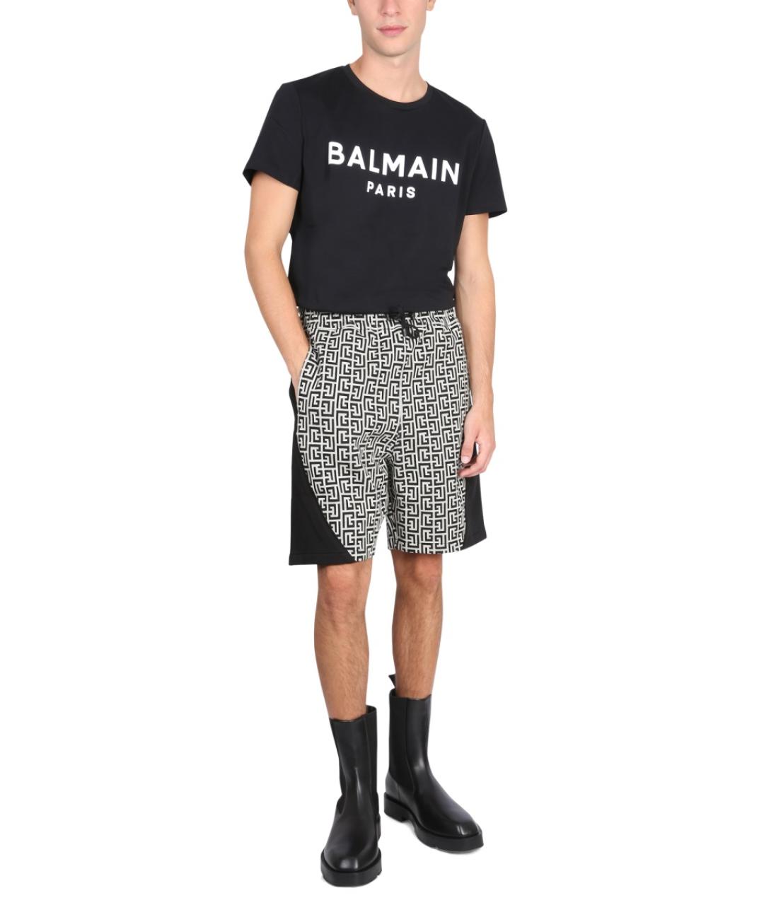 BALMAIN Мульти хлопковые повседневные брюки, фото 3