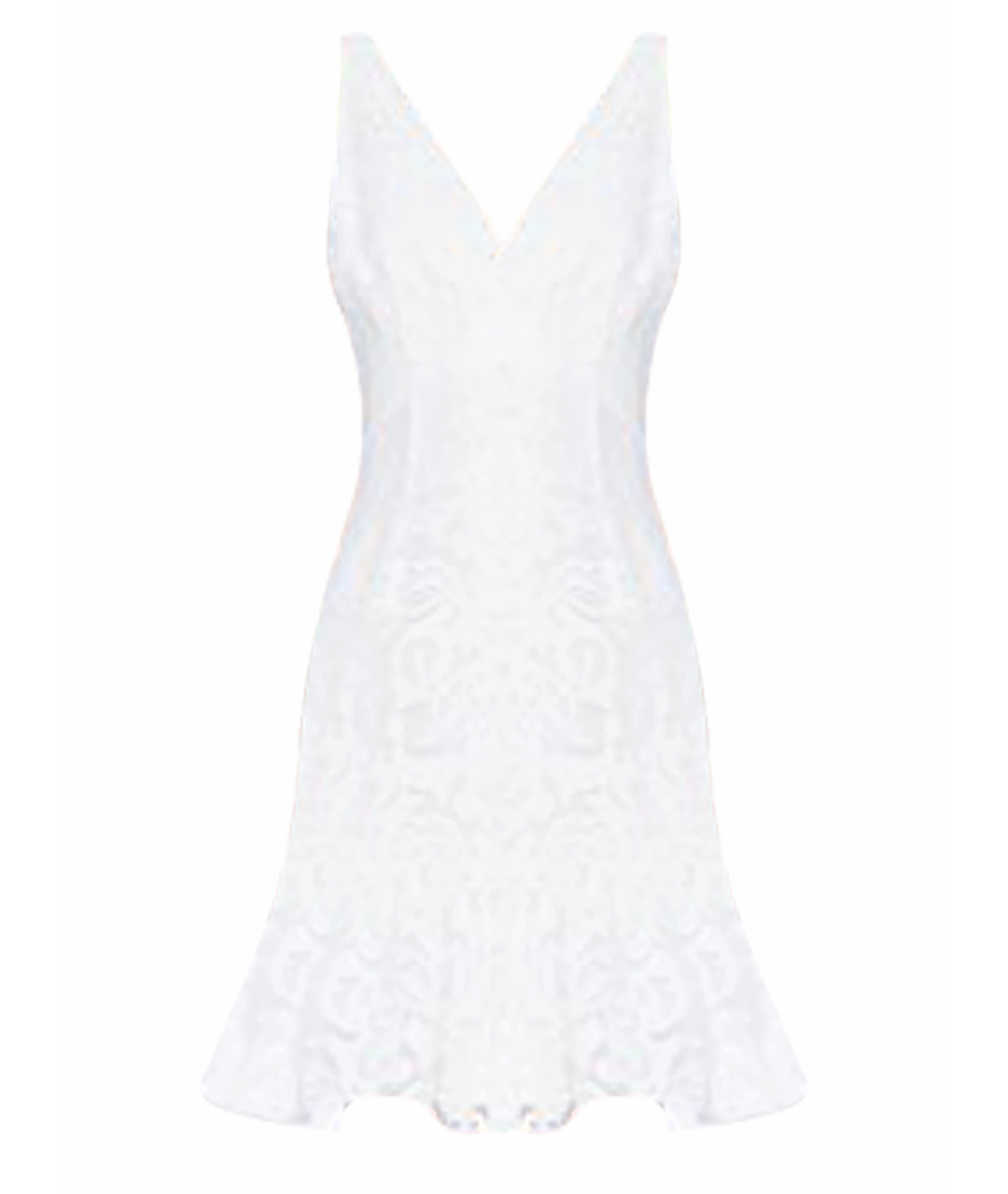 MARCHESA Белое вискозное платье, фото 1