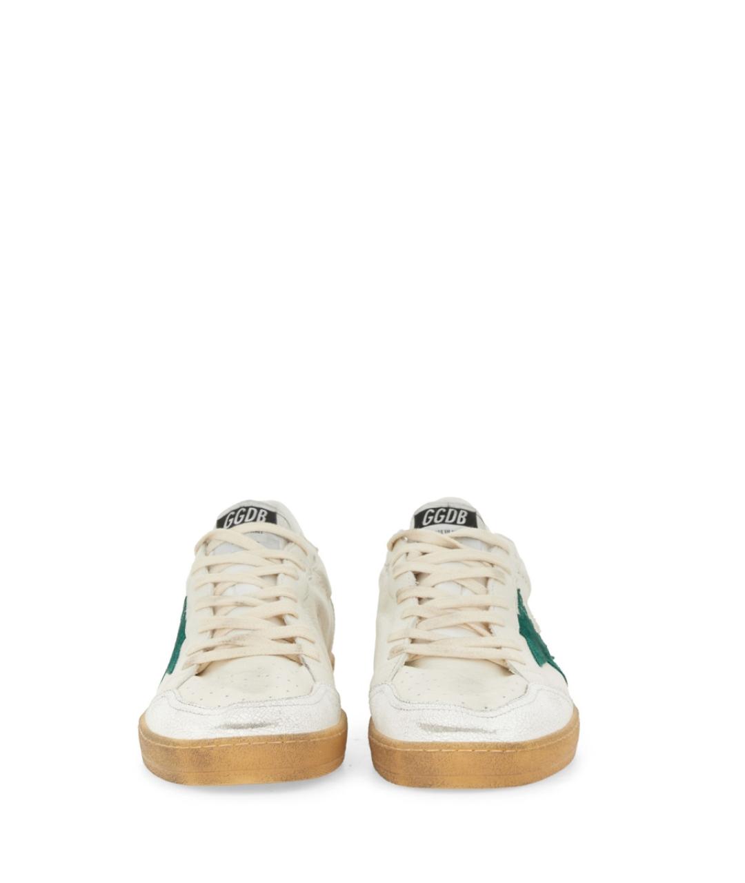 GOLDEN GOOSE DELUXE BRAND Белые кожаные низкие кроссовки / кеды, фото 5