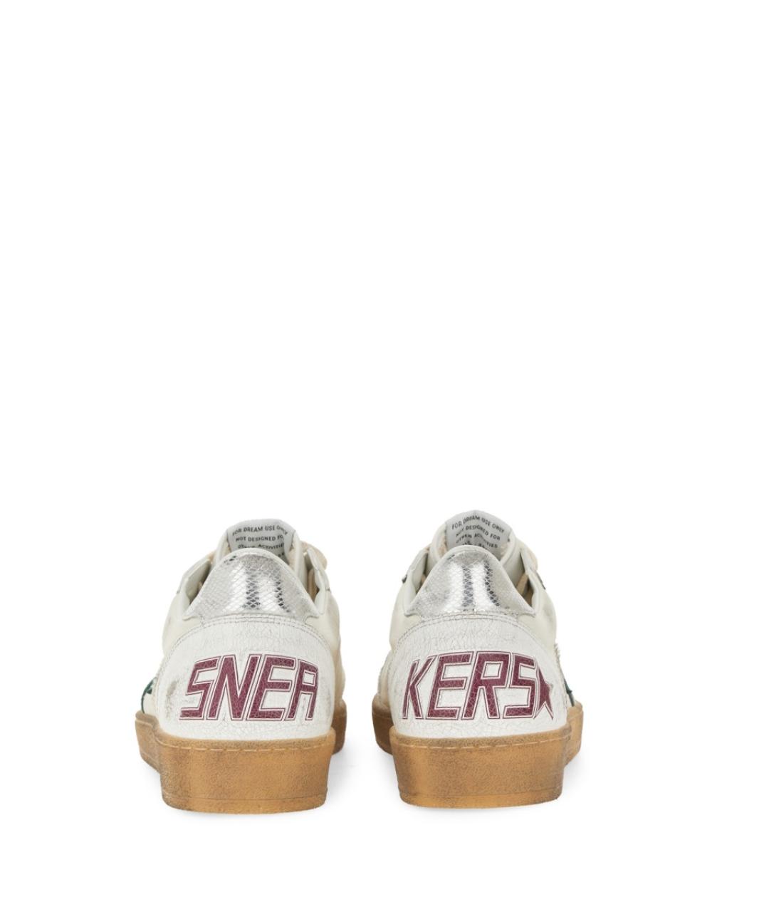 GOLDEN GOOSE DELUXE BRAND Белые кожаные низкие кроссовки / кеды, фото 4