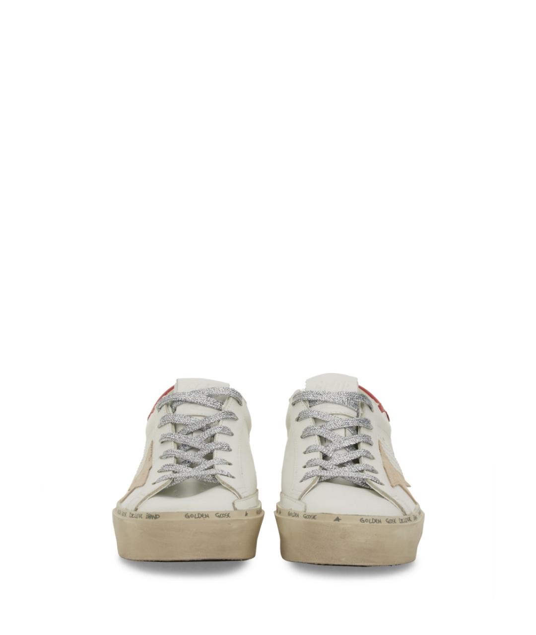 GOLDEN GOOSE Белые кожаные кеды, фото 5