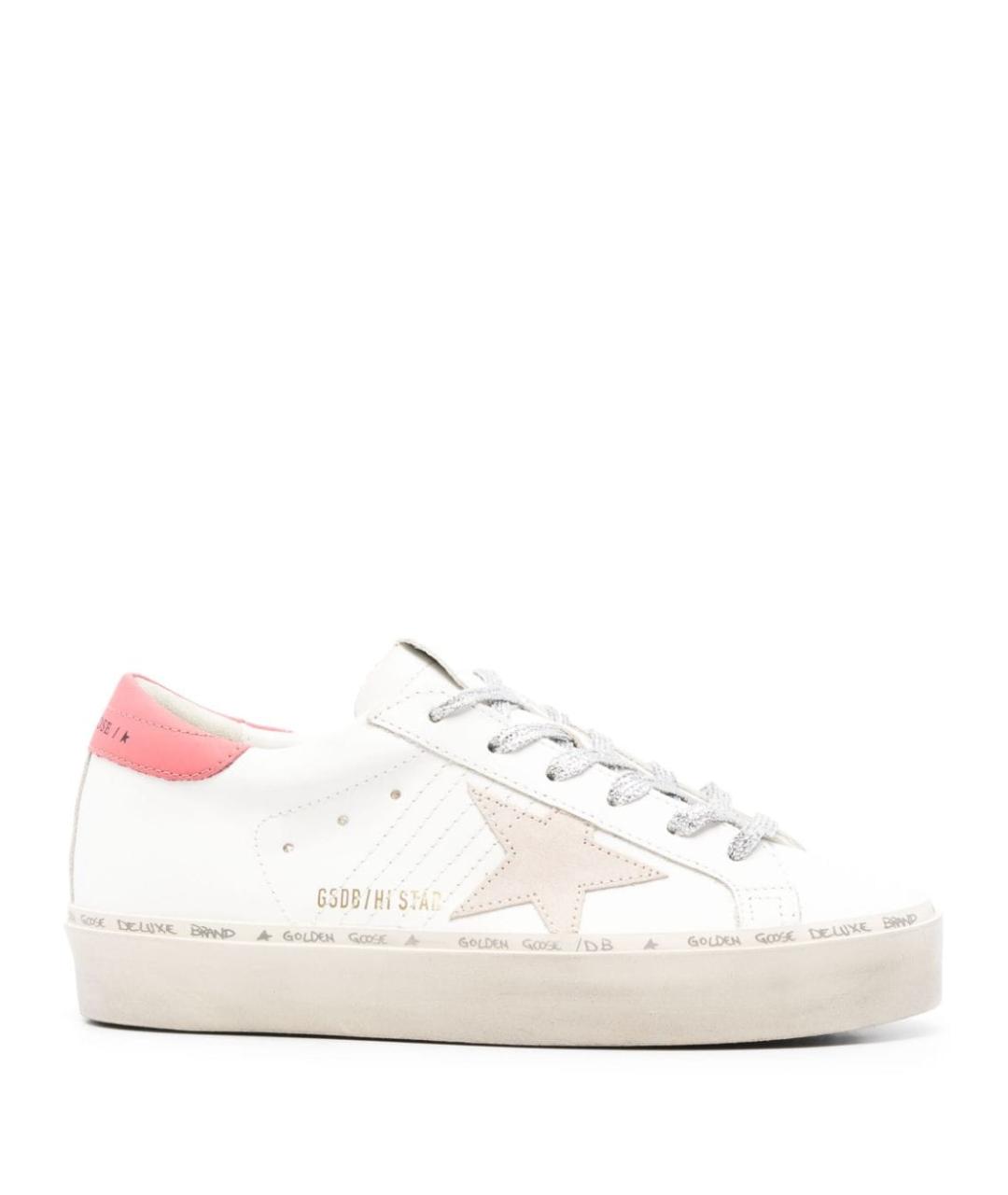 GOLDEN GOOSE Белые кожаные кеды, фото 1