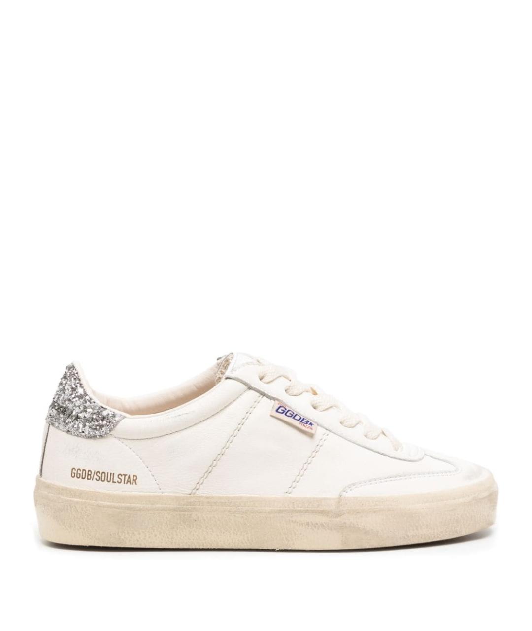 GOLDEN GOOSE DELUXE BRAND Белые кожаные кеды, фото 1