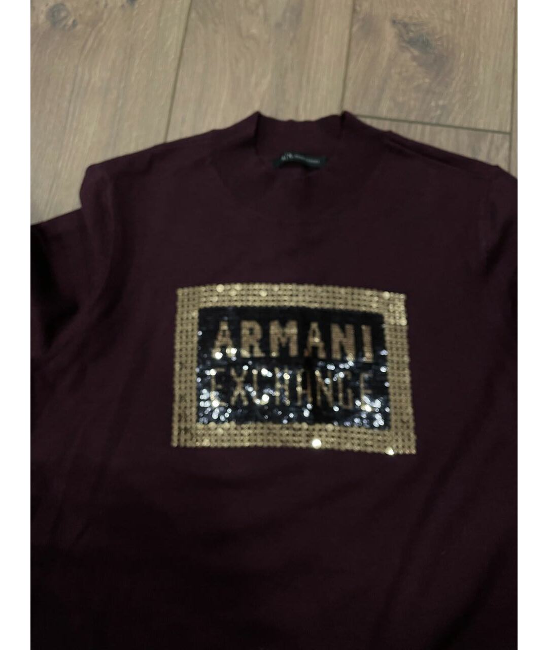 ARMANI EXCHANGE Бордовый джемпер / свитер, фото 3