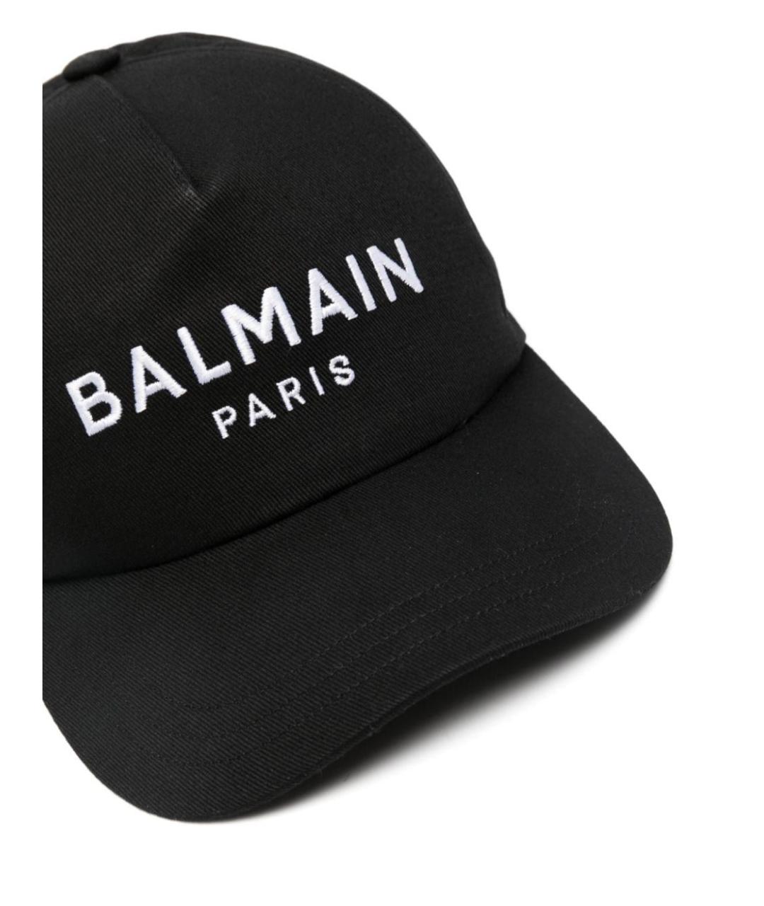 BALMAIN Черная хлопковая кепка/бейсболка, фото 2