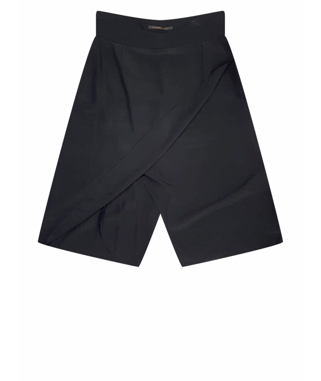 AGNONA Черная шелковая юбка-шорты, фото 1