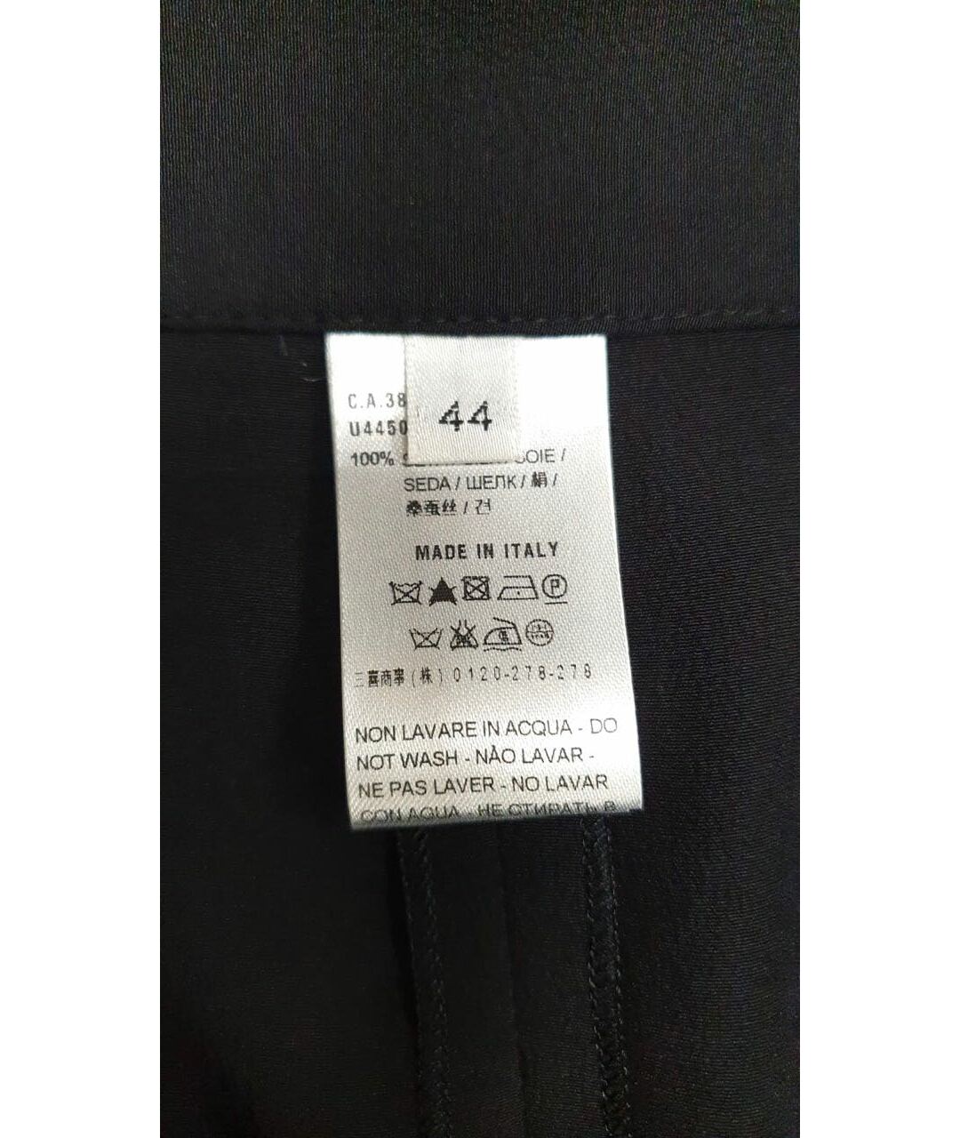 AGNONA Черная шелковая юбка-шорты, фото 4