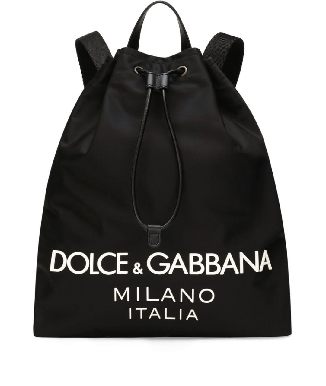 DOLCE&GABBANA Черный синтетический рюкзак, фото 1