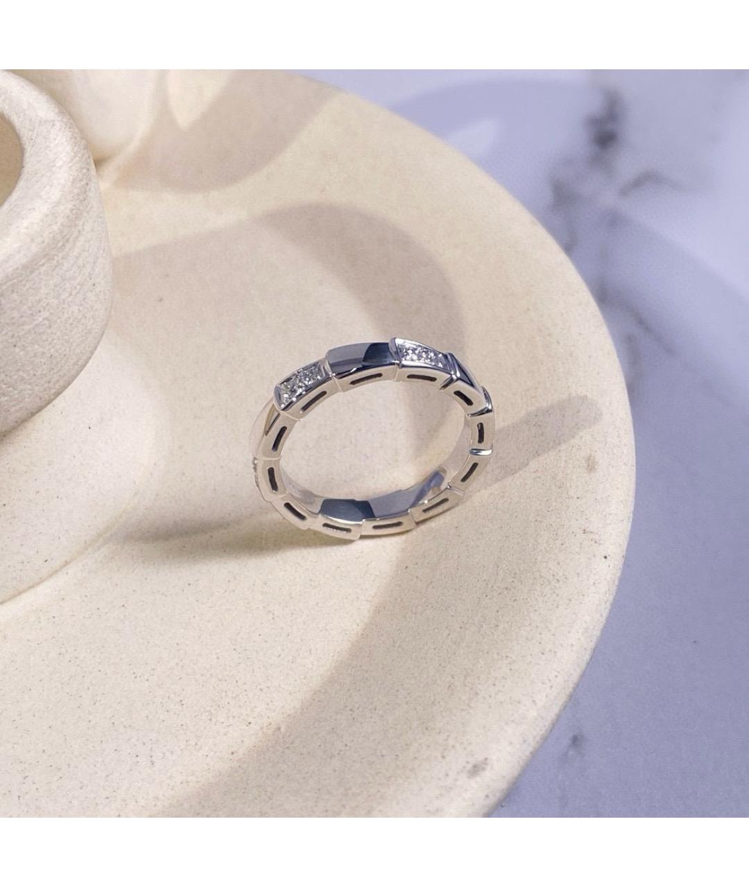 BVLGARI Белое кольцо из белого золота, фото 4