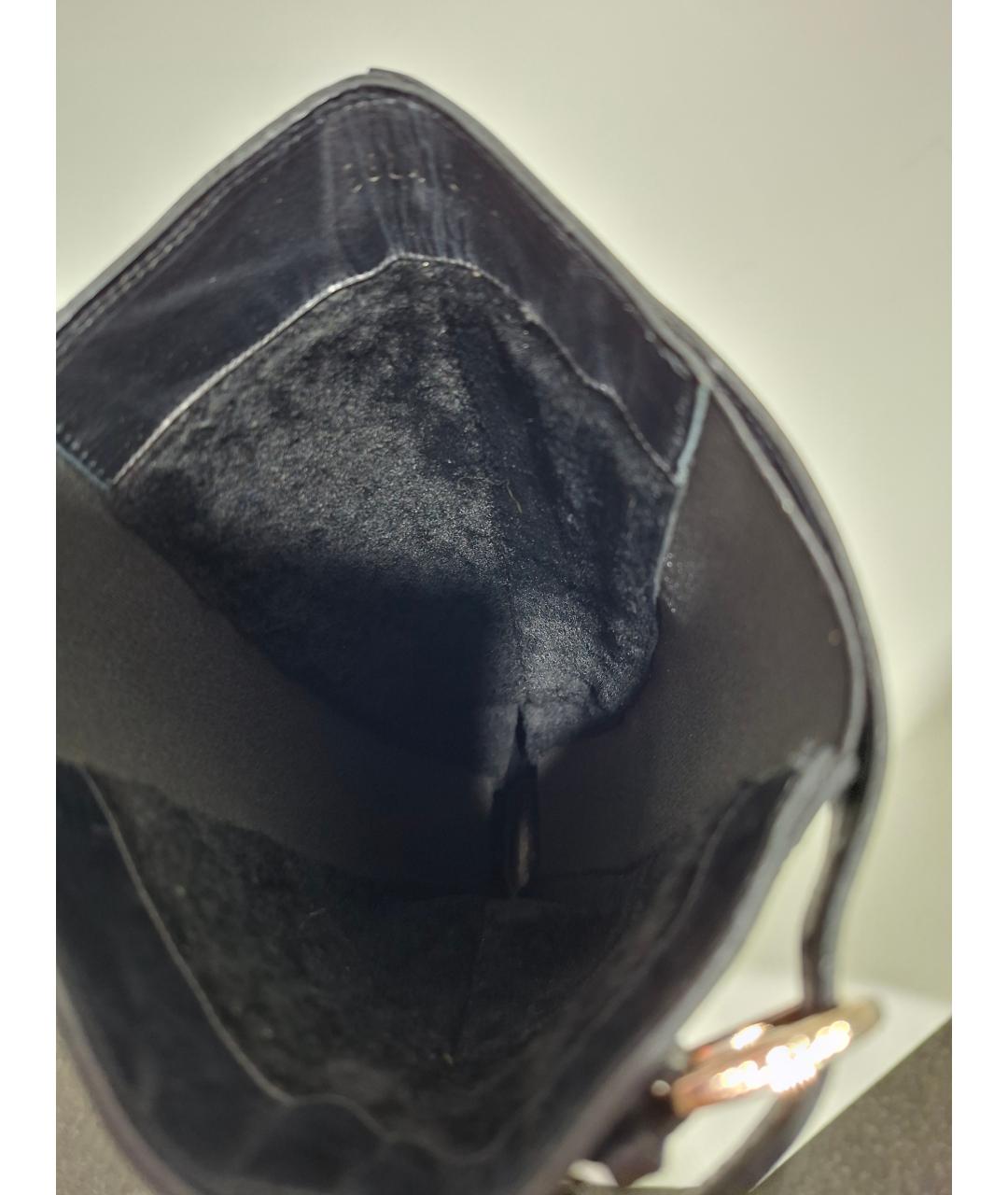 SERGIO ROSSI Черные кожаные сапоги, фото 6