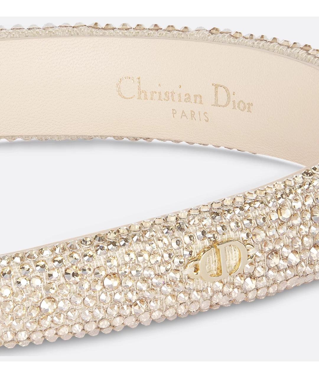 CHRISTIAN DIOR Золотой ободок, фото 5