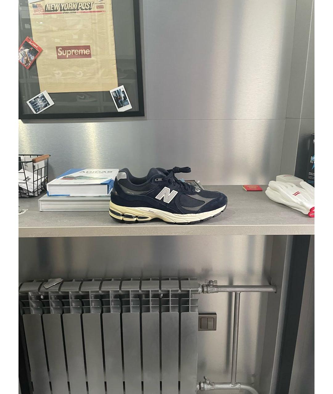 NEW BALANCE Темно-синие текстильные низкие кроссовки / кеды, фото 9