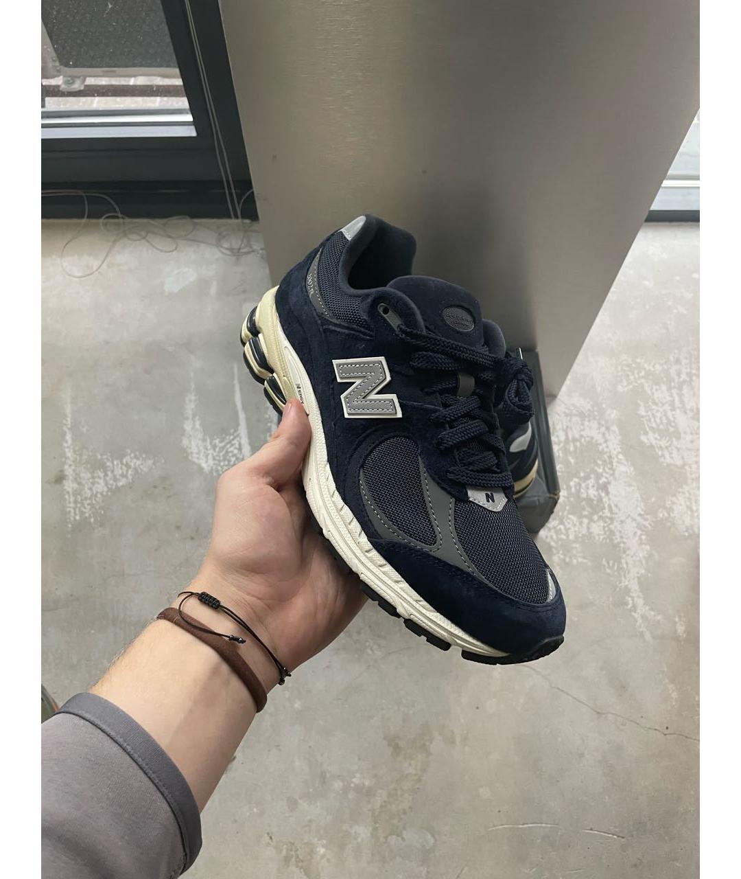 NEW BALANCE Темно-синие текстильные низкие кроссовки / кеды, фото 6