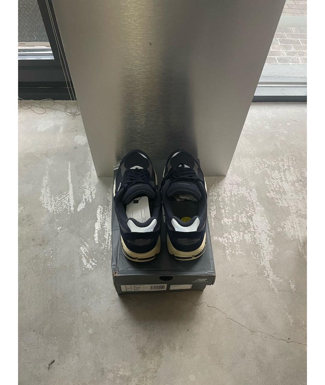 NEW BALANCE Темно-синие текстильные низкие кроссовки / кеды, фото 3