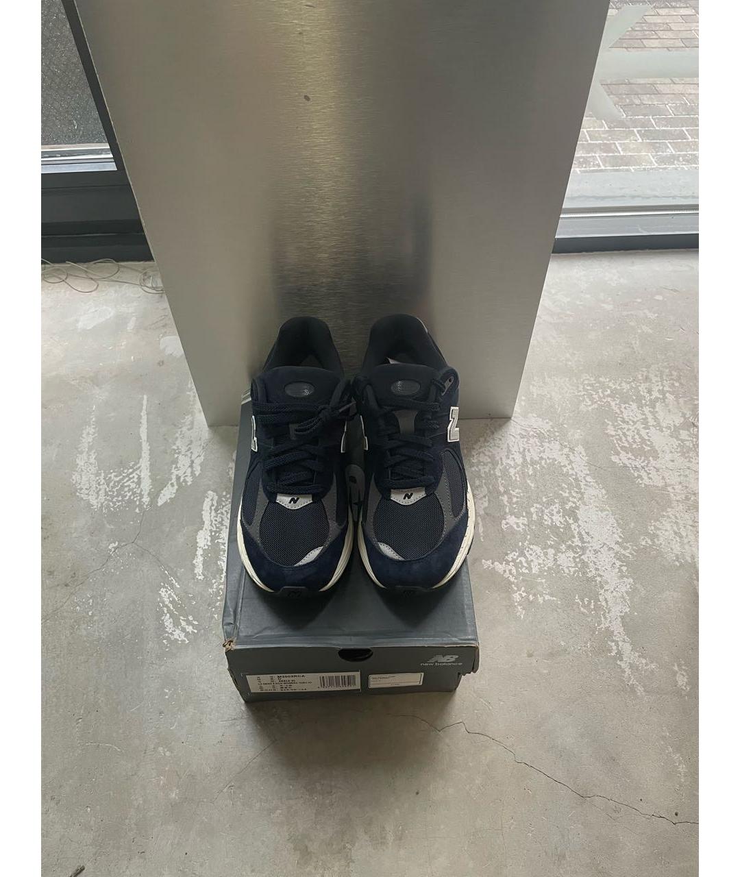 NEW BALANCE Темно-синие текстильные низкие кроссовки / кеды, фото 2