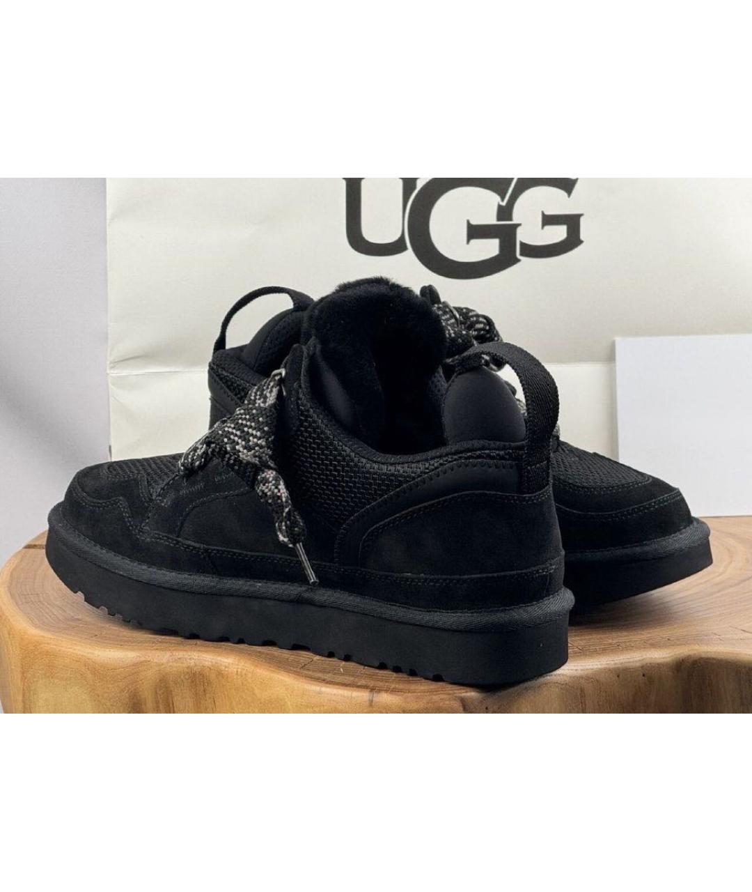 UGG AUSTRALIA Черные замшевые кроссовки, фото 3