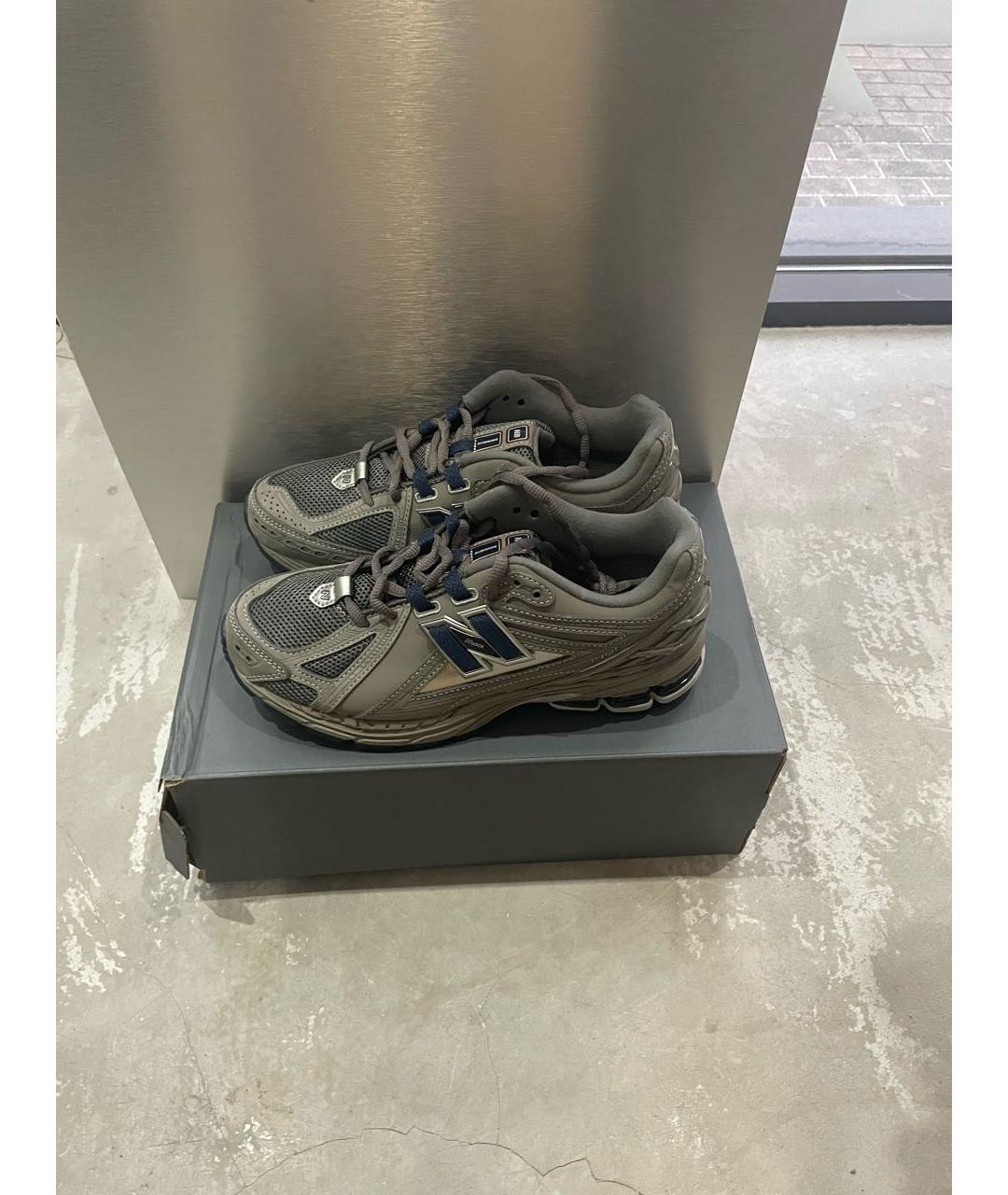 NEW BALANCE Серые текстильные кроссовки, фото 5