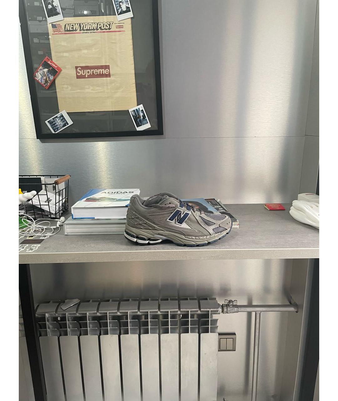 NEW BALANCE Серые текстильные кроссовки, фото 9