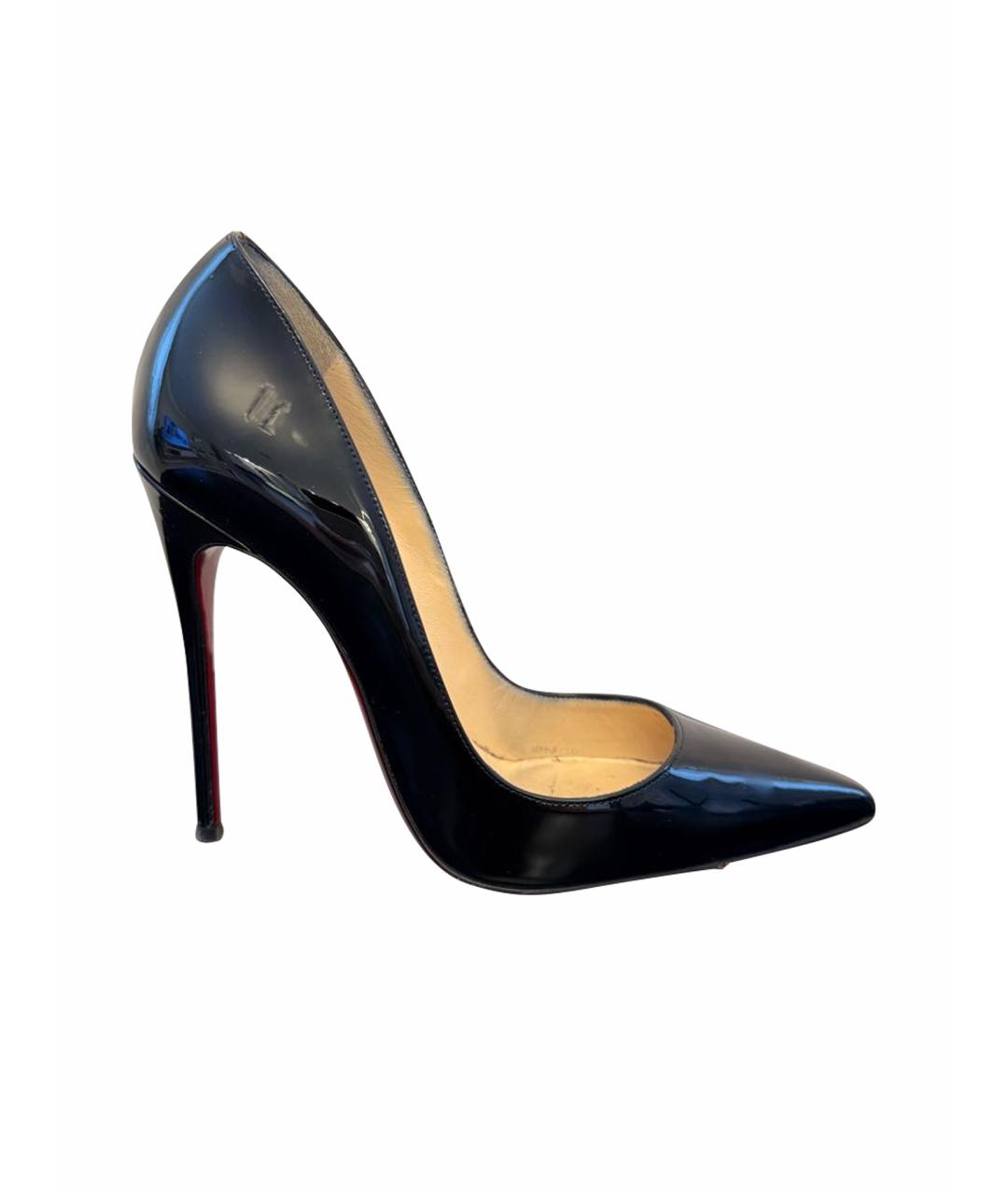 CHRISTIAN LOUBOUTIN Черные туфли из лакированной кожи, фото 1