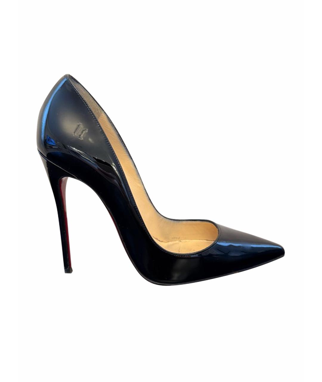 CHRISTIAN LOUBOUTIN Черные туфли из лакированной кожи, фото 9