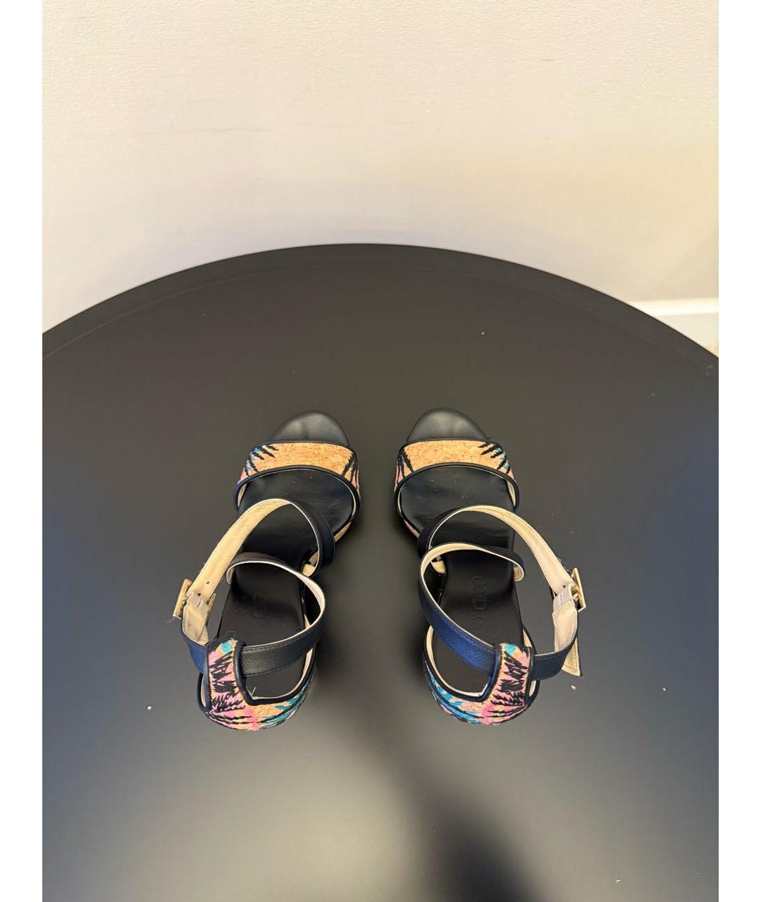 JIMMY CHOO Мульти кожаные босоножки, фото 3