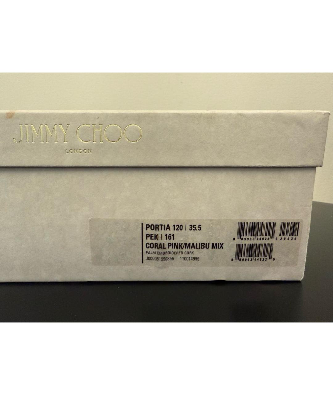 JIMMY CHOO Мульти кожаные босоножки, фото 5