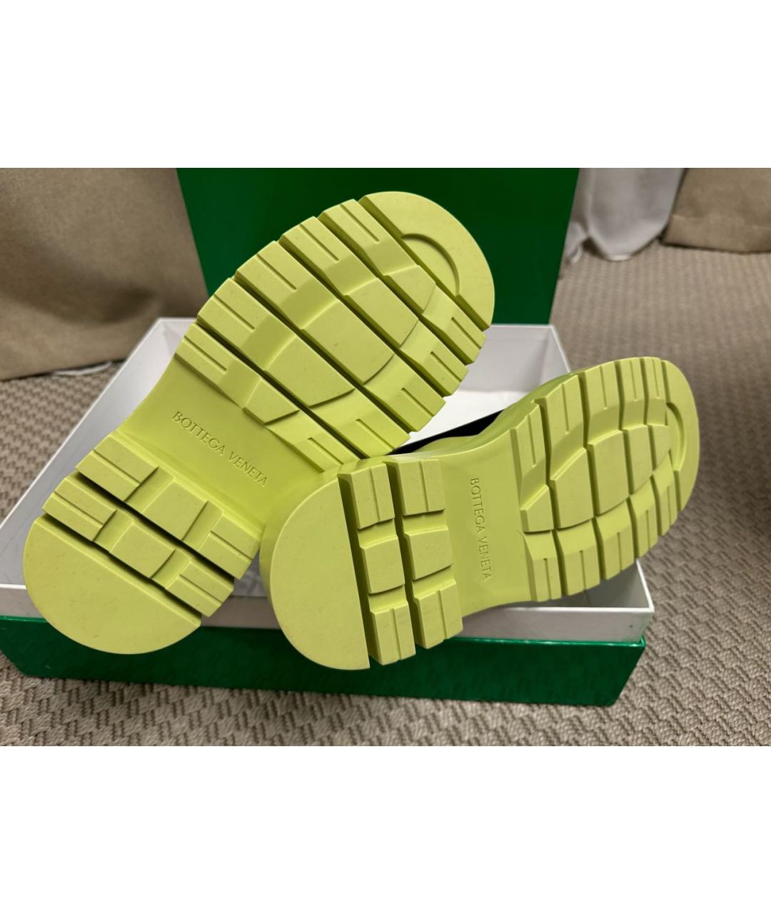 BOTTEGA VENETA Черные кожаные ботинки, фото 6