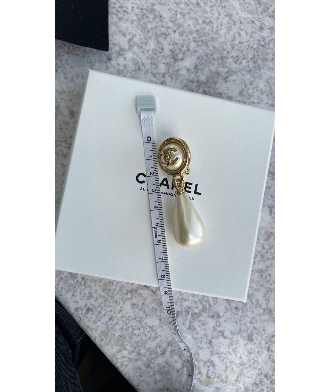 CHANEL Латунные серьги, фото 2