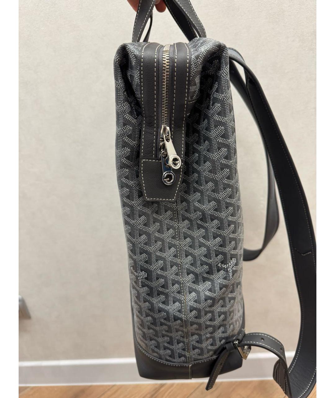 GOYARD Зеленый рюкзак из лакированной кожи, фото 3