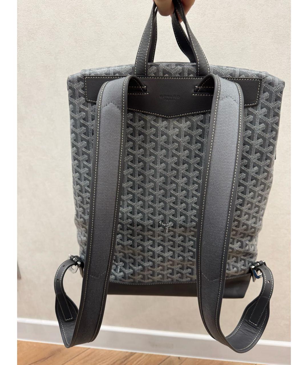 GOYARD Зеленый рюкзак из лакированной кожи, фото 2