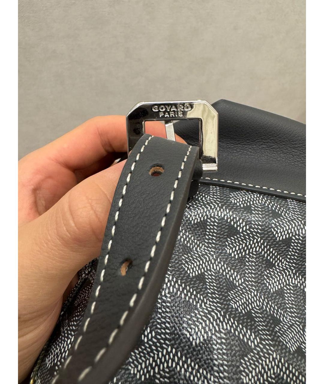 GOYARD Зеленый рюкзак из лакированной кожи, фото 5