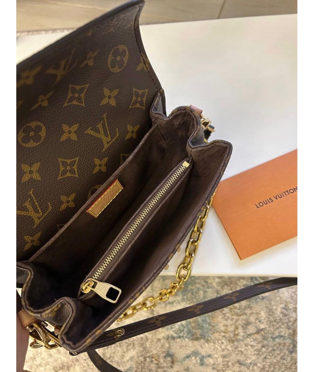 LOUIS VUITTON Коричневая сумка через плечо, фото 4