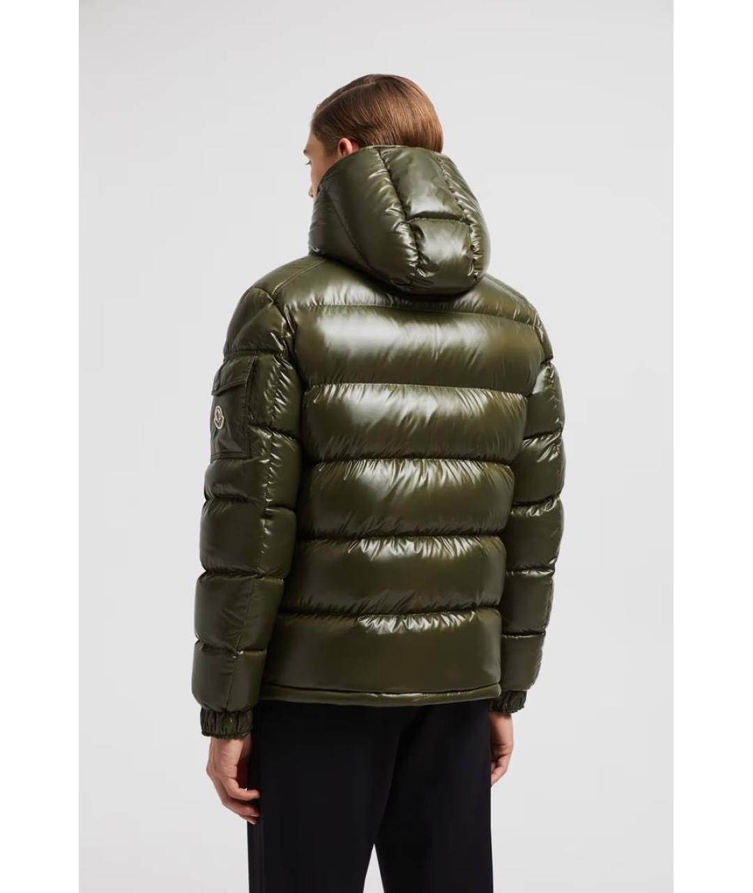 MONCLER Хаки пуховик, фото 2