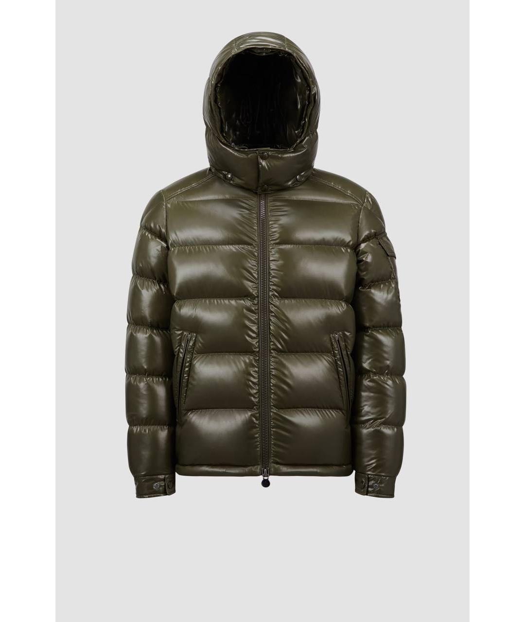 MONCLER Хаки пуховик, фото 3