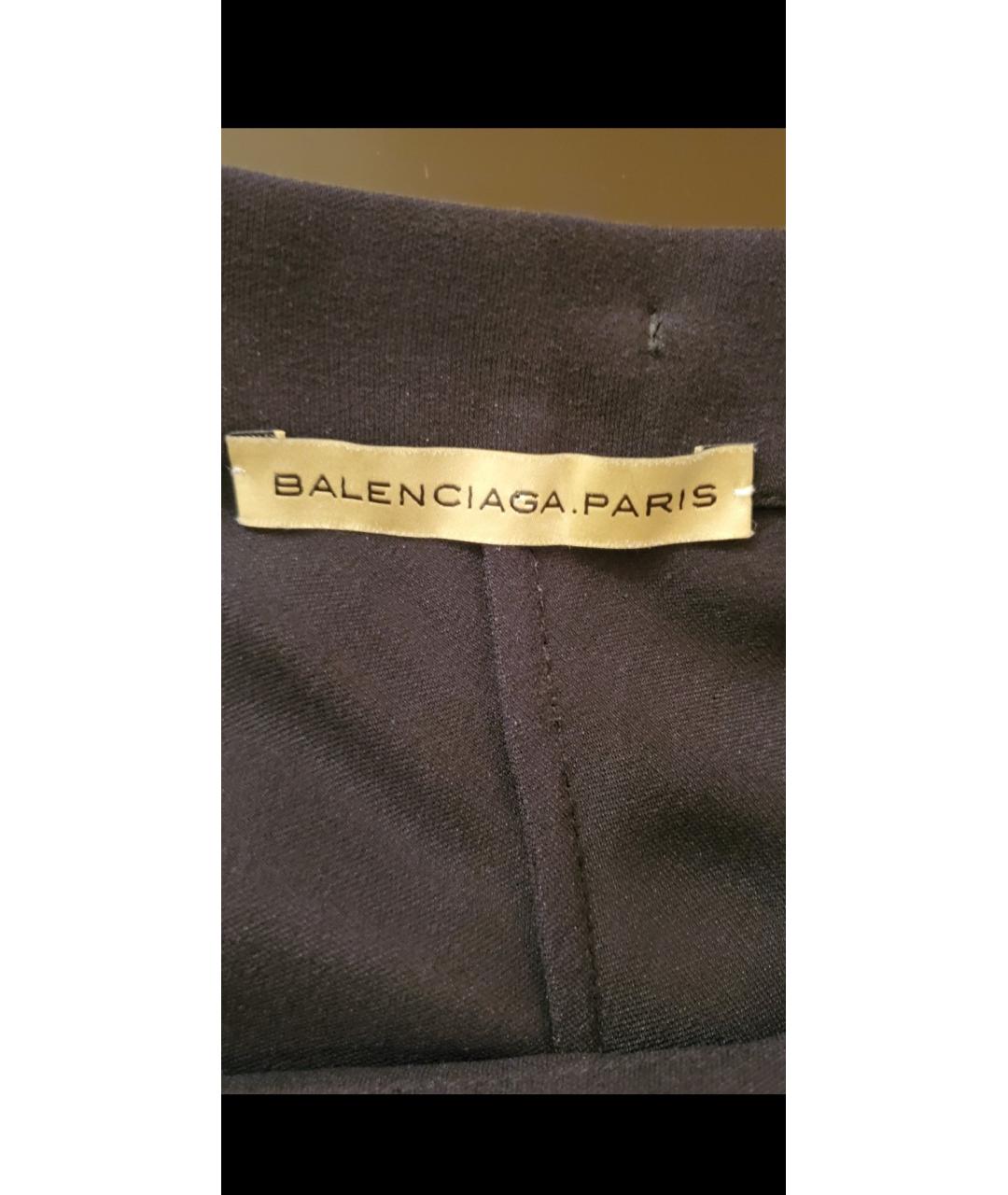 BALENCIAGA Черная шелковая юбка миди, фото 5