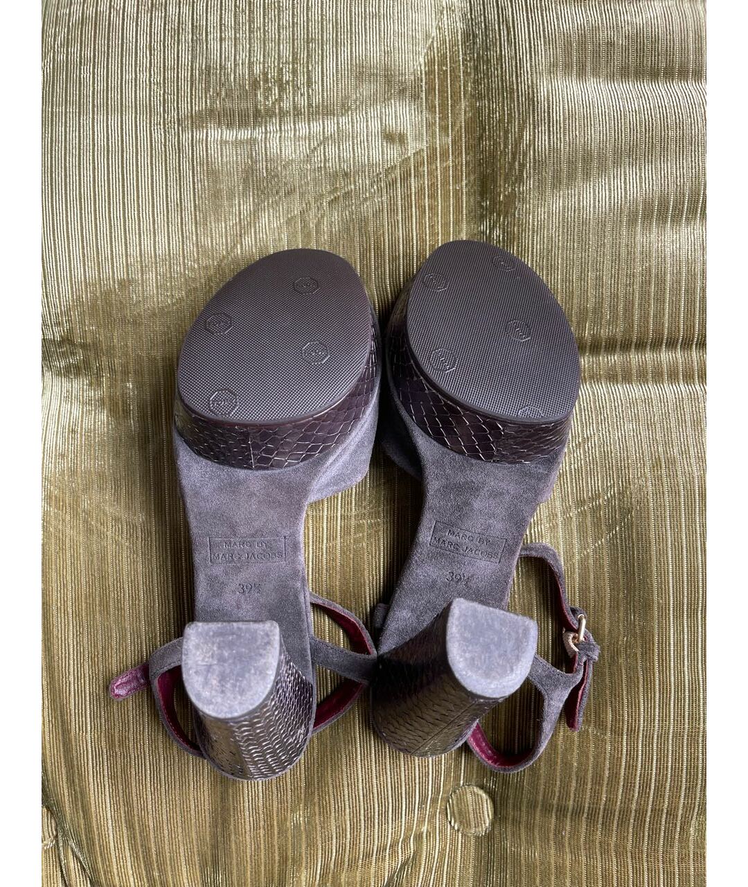 MARC BY MARC JACOBS Антрацитовые замшевые туфли, фото 6