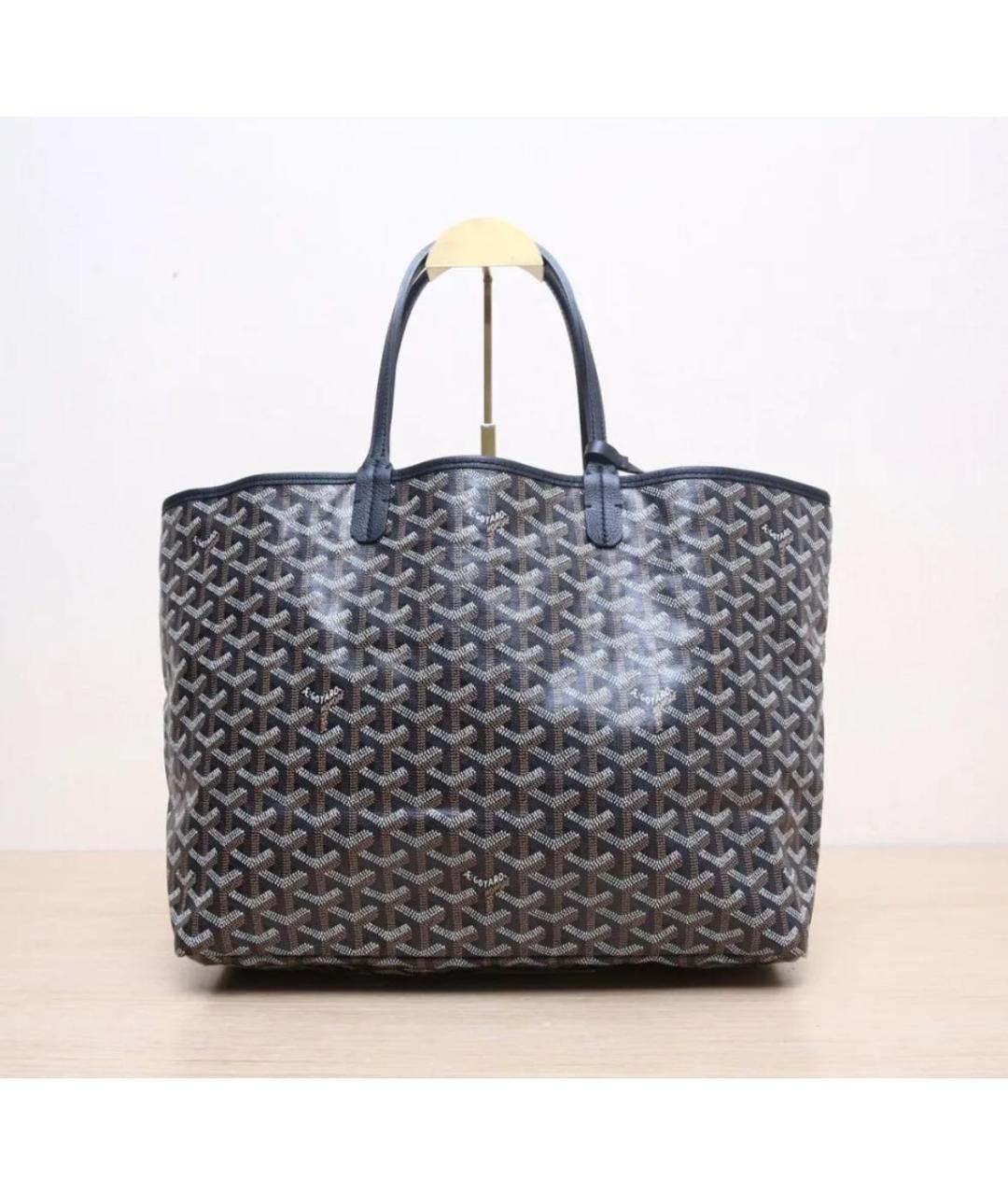 GOYARD Черная кожаная сумка тоут, фото 8